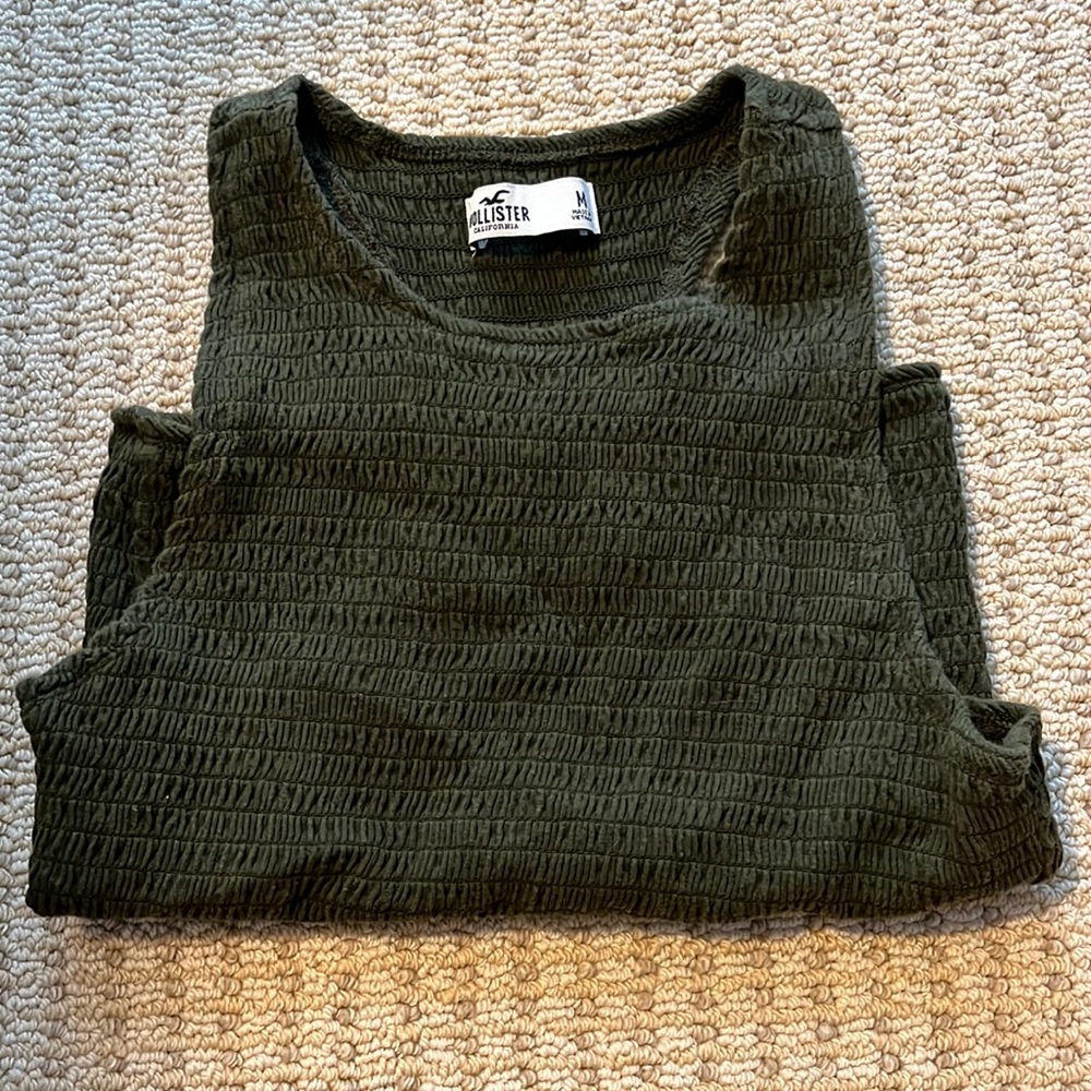 Green Cropped Tank